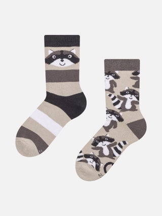 Chaussettes Chaudes Enfants Raton Laveur Heureux