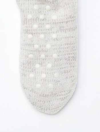 Chaussettes chaudes fourrées antidérapantes