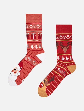 Chaussettes Chaudes Les Rennes du Père-Noël