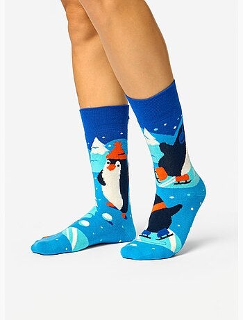 Chaussettes Chaudes Manchots Patineurs