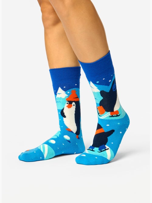Chaussettes Chaudes Manchots Patineurs - Kiabi Chaussettes Chaudes Manchots Patineurs - Kiabi