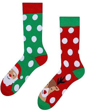 Chaussettes Chaudes Père-Noël et Rudolph