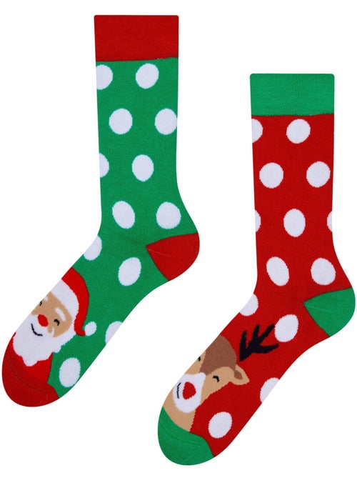 Chaussettes Chaudes Père-Noël et Rudolph - Kiabi