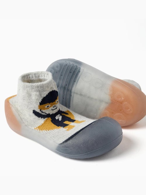 Chaussettes-chaussons avec imprimé super-héros - Kiabi