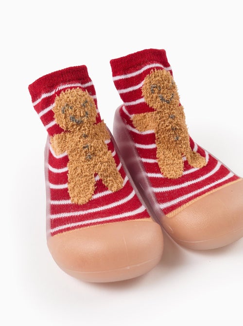 Chaussettes-chaussons Gingerbread Man - Kiabi