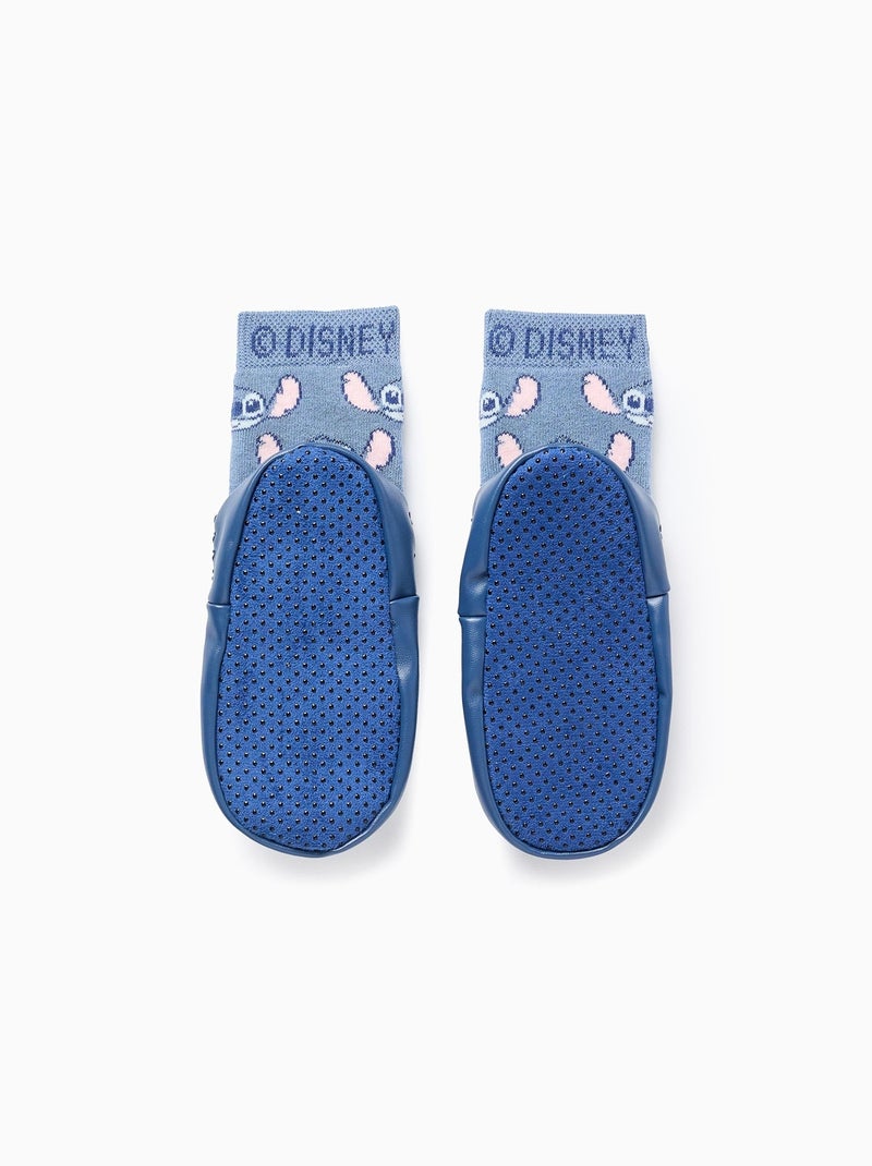 Chaussettes-Chaussons Stitch Bleu clair - Kiabi