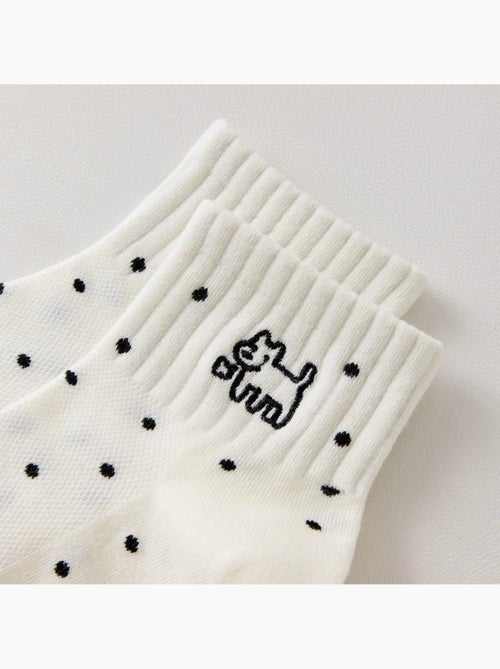 Chaussettes Chien Noir & Blanc - Kiabi