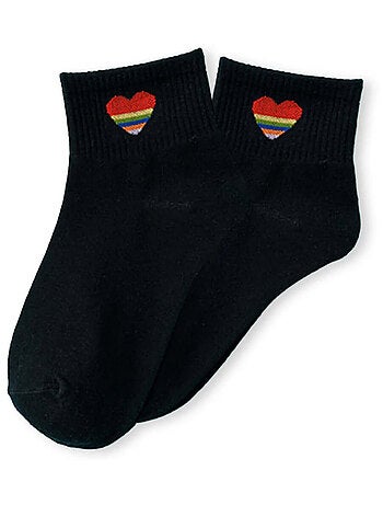 Chaussettes Coeur Arc-en-Ciel