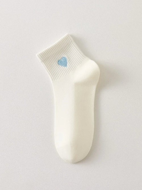 Chaussettes Coeur Bleu - Kiabi