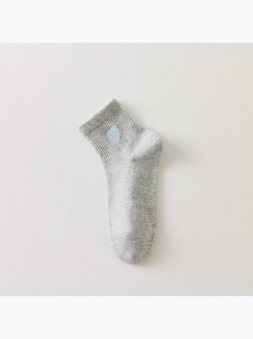Chaussettes Coeur Bleu - Kiabi