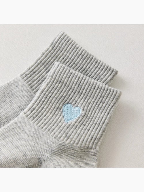 Chaussettes Coeur Bleu - Kiabi
