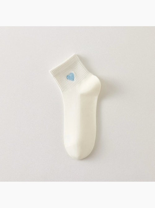 Chaussettes Coeur Bleu - Kiabi