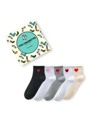 Chaussettes Coeur Cote Long  (Lot x5) | Titeschaussettes