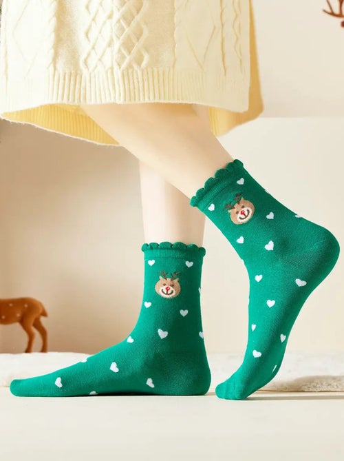 Chaussettes Coeur Noël | Titeschaussettes - Kiabi