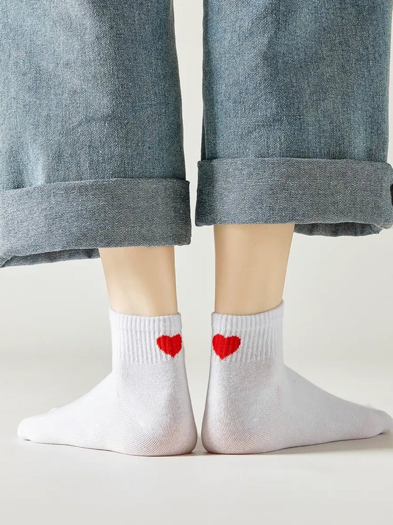 Chaussettes Coeur Talon Courte | Titeschaussettes Blanc - Kiabi