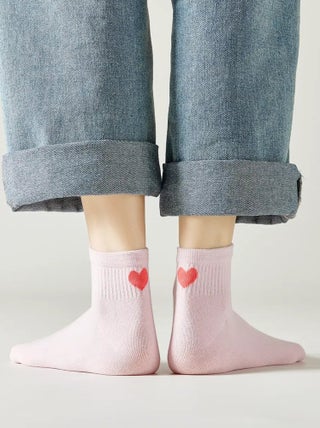 Chaussettes Coeur Talon Courte | Titeschaussettes