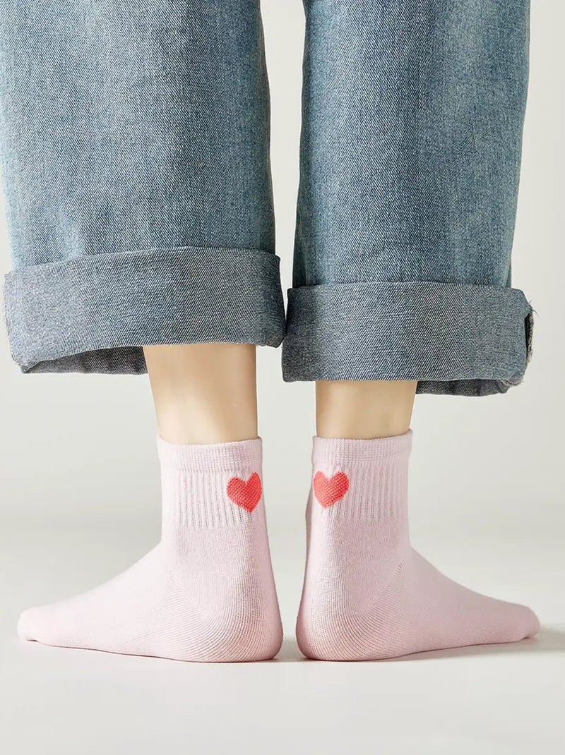 Chaussettes Coeur Talon Courte | Titeschaussettes Rose - Kiabi