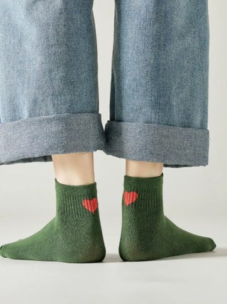 Chaussettes Coeur Talon Courte | Titeschaussettes
