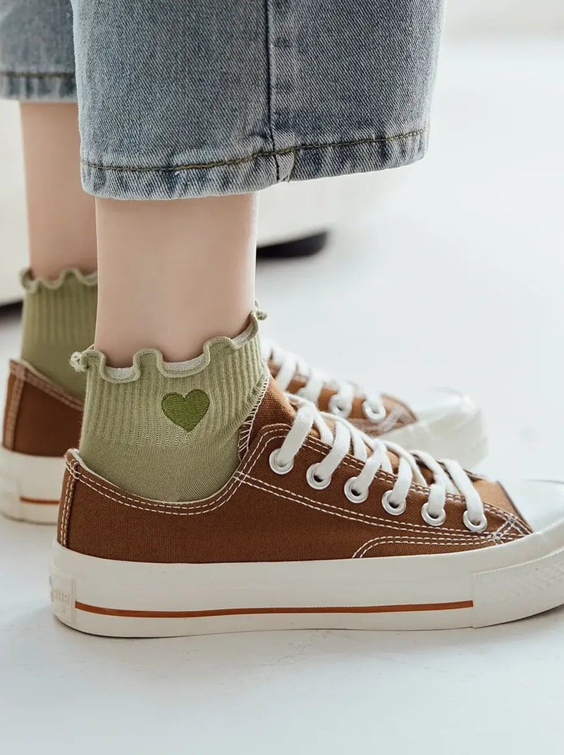 Chaussettes Coeur Tendre | Titeschaussettes Vert - Kiabi