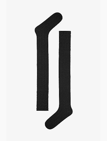 Chaussettes colosio mi-hautes à motif ajouré penti