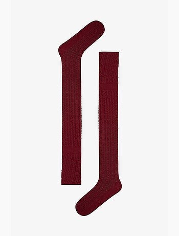 Chaussettes colosio mi-hautes à motif ajouré penti