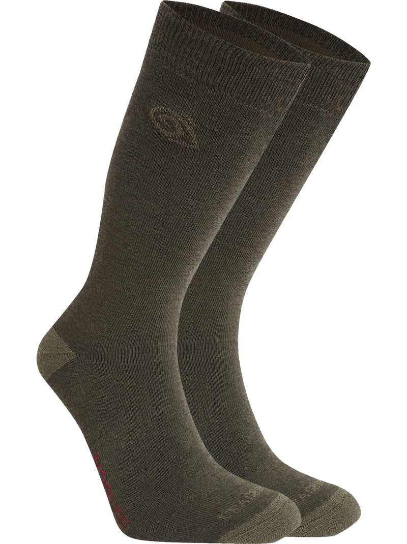 Chaussettes contrastées pour chaussures montantes - craghoppers Vert kaki - Kiabi