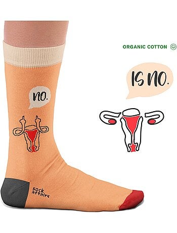 Chaussettes Coton Bio Non, C'est NON