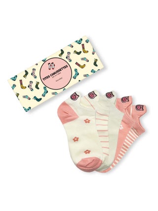 Chaussettes Coton Languettes Cochon (Lot x5)  | Titeschaussettes