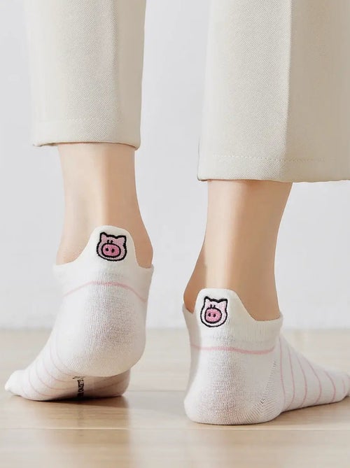 Chaussettes Coton Languettes Cochon | Titeschaussettes - Kiabi