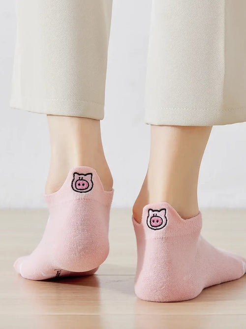 Chaussettes Coton Languettes Cochon | Titeschaussettes - Kiabi