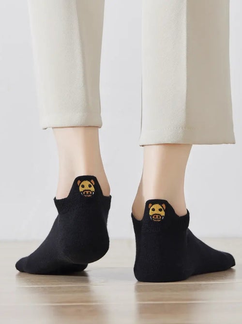 Chaussettes Coton Languettes Jungle| Titeschaussettes - Kiabi