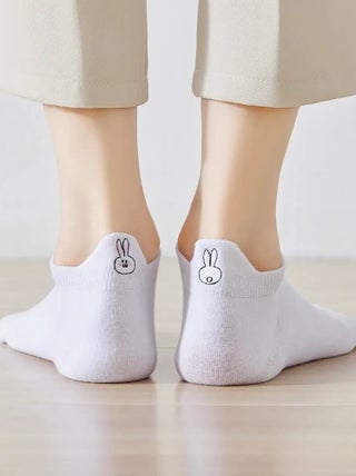 Chaussettes Coton Languettes Lapin | Titeschaussettes