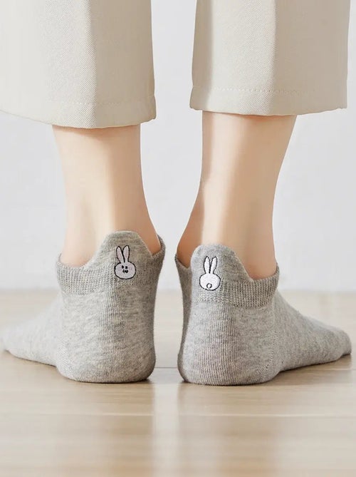 Chaussettes Coton Languettes Lapin | Titeschaussettes - Kiabi