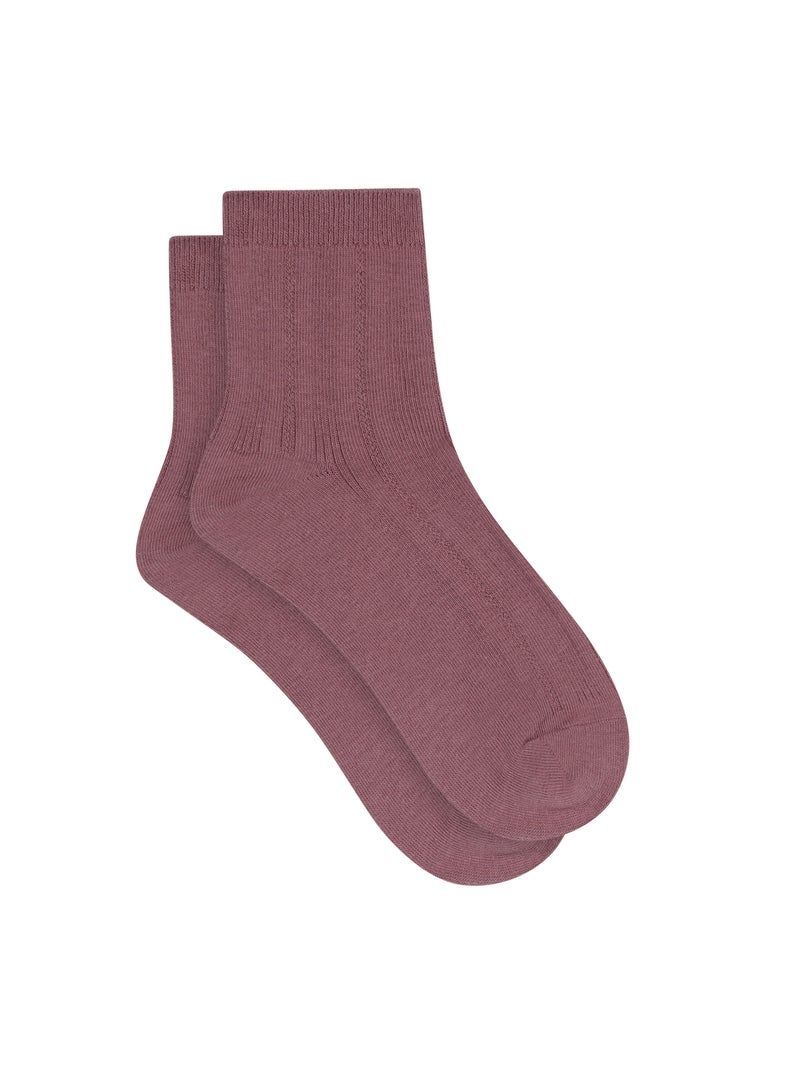 Chaussettes coton Mode Rose foncé - Kiabi