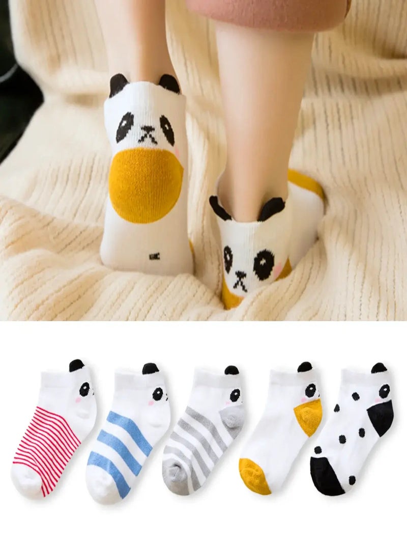 Chaussettes Coton Panda enfant (Lot x5) | Titeschaussettes Multicolore - Kiabi