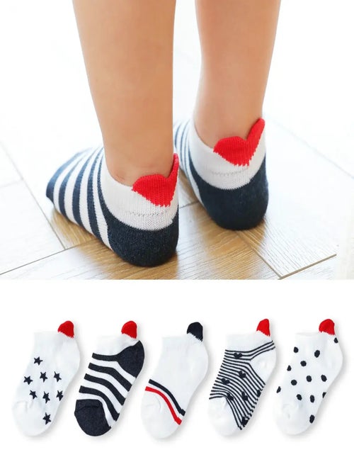 Chaussettes Coup de Coeur enfant (Lot x5) | Titeschaussettes - Kiabi