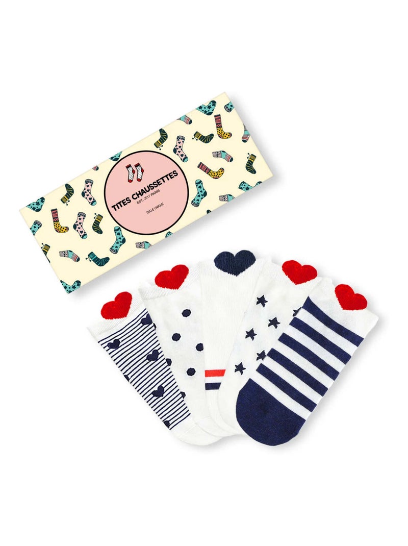 Chaussettes Coup de Coeur  (Lot x5) | Titeschaussettes Multicolore - Kiabi
