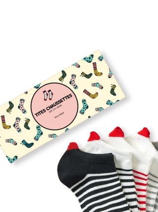 Chaussettes Coup de Coeur Marine (Lot x5) | Titeschaussettes