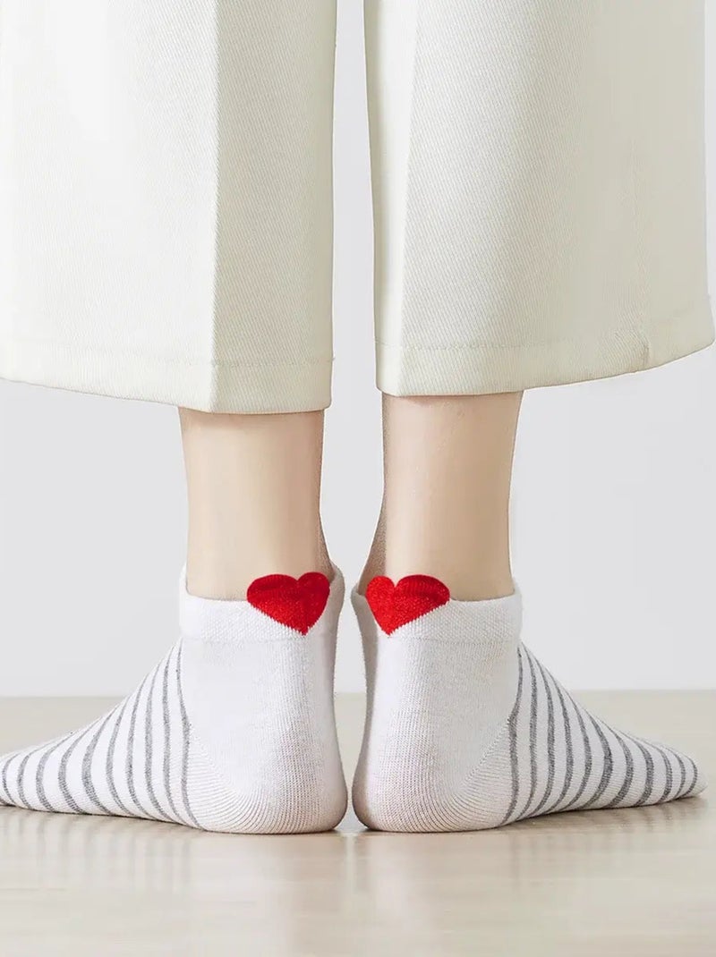 Chaussettes Coup de Coeur Marine | Titeschaussettes Blanc Gris - Kiabi