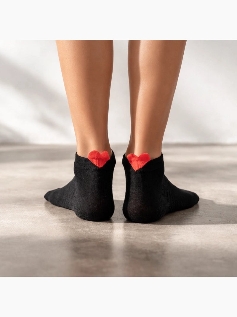 Chaussettes Coup de Coeur Unies Rose - Kiabi