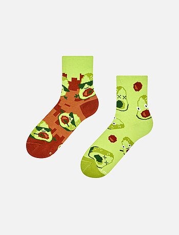 Chaussettes Courtes Avocat en Pixels