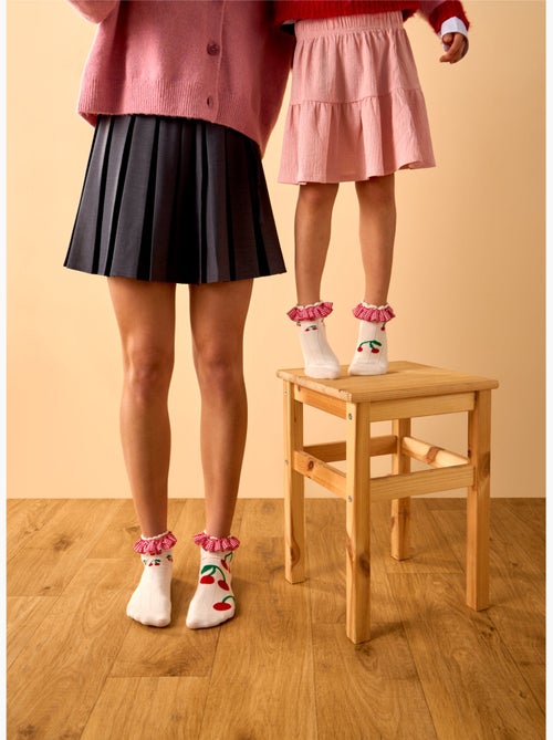 Chaussettes Courtes Cutecore Cerises - Kiabi