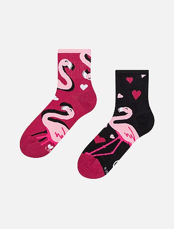 Chaussettes courtes Dedoles Flamants et Cœurs