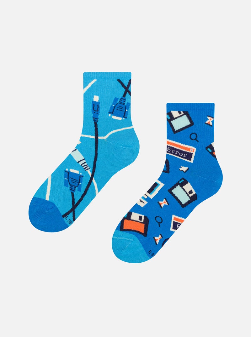 Chaussettes courtes Dedoles IT Rétro Bleu - Kiabi