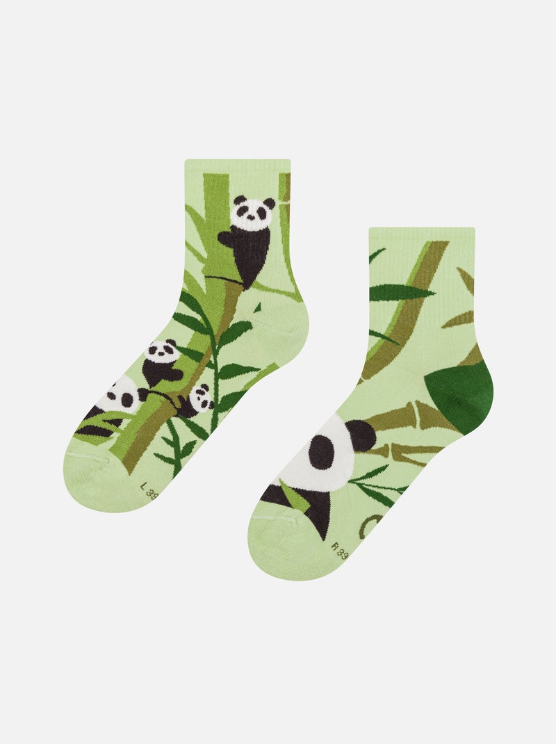 Chaussettes courtes Dedoles Panda et Bambou Vert - Kiabi