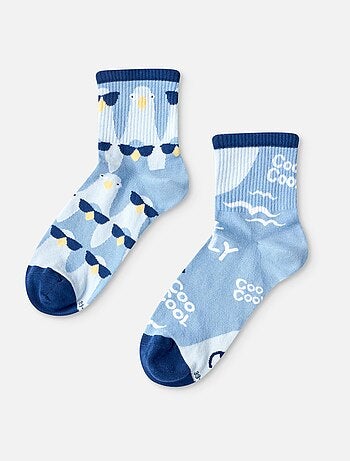 Chaussettes Courtes Dedoless Pigeons Sympatiques