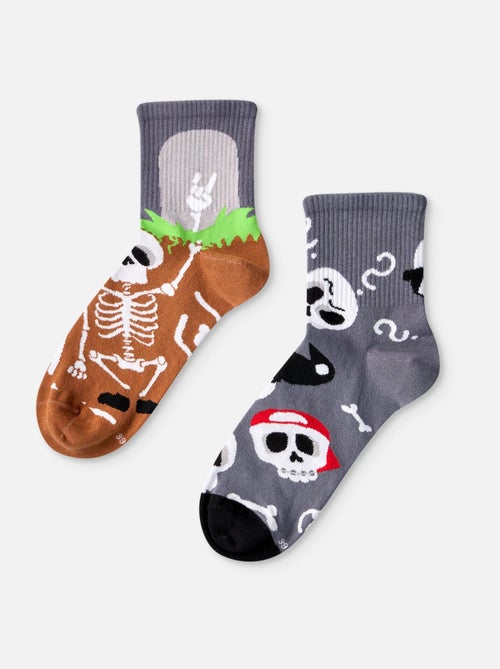 Chaussettes Courtes Dedoless Squelettes Drôles - Kiabi