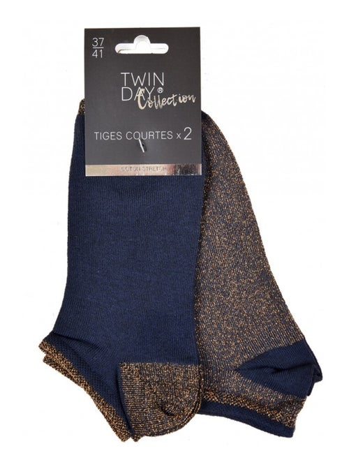 Chaussettes Courtes femme TWINDAY - Pack de 4 - Kiabi