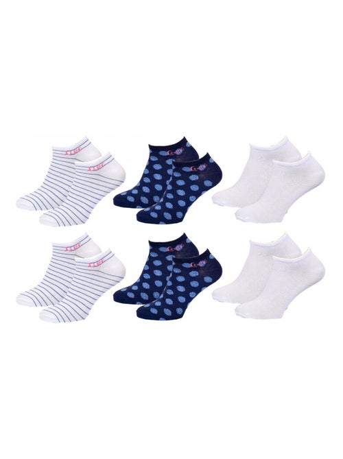 Chaussettes Courtes femme TWINDAY - Pack de 6 - Kiabi