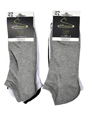 Chaussettes Courtes femme TWINDAY - Pack de 6